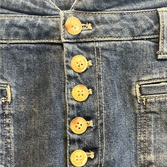 Pilcro and the Letterpress Utility High-Rise Slim Straight Button Fly Jeans - Picture 2 of 10